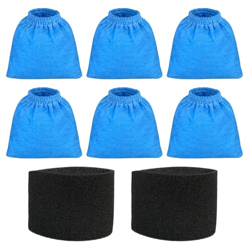 6 Pack VRC5 Filter Bags Fit for Vacmaster 4-16 Gallon Wet/Dry Vac VRC51