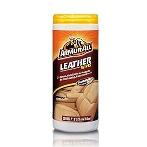Armor All 10881 Leather Wipes - 20 Sheets