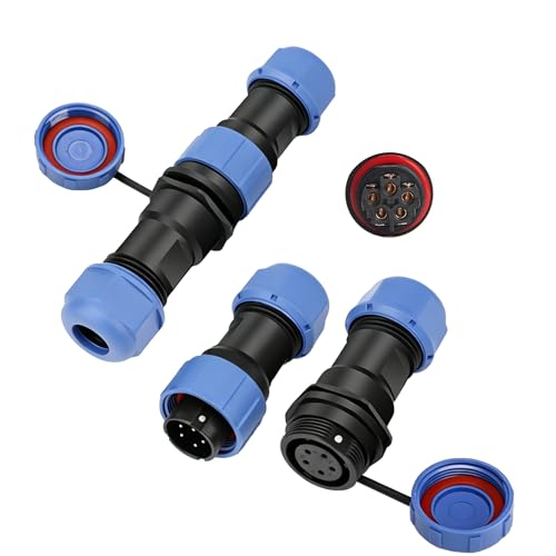 Connecteur aviation SP17 5 broches étanche IP68 industriel à sertir mâle femelle