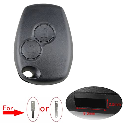 Car Key Fob Case Replacement For R-enault Clio Kangoo Megane Laguna Modus Dacia Twingo Key Accessories ,2 Buttons Key Remote Shell (NO Blade)