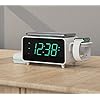 Emerson Smartset Dual Alarm Clock FM Radio with Wireless Charging, Bluetooth Speaker, Ultra Fast Charging for Airpods/iPhone, Foldable Stand, USB Charger, Adjustable LED Glow, ER100501