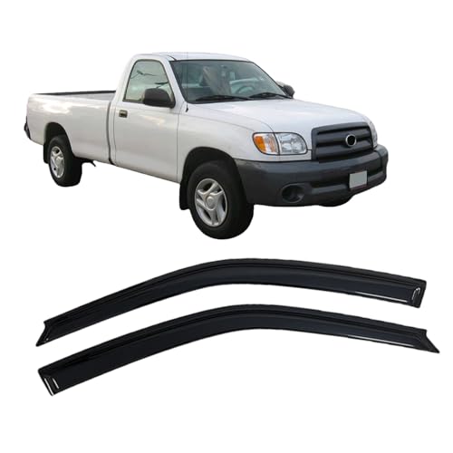 AlbaEUC Deflectores de Viento Aire para Toyota Tundra 2000-2006 Standard Cab, Derivabrisas de Aire Cortavientos Protector Ventanas Laterales
