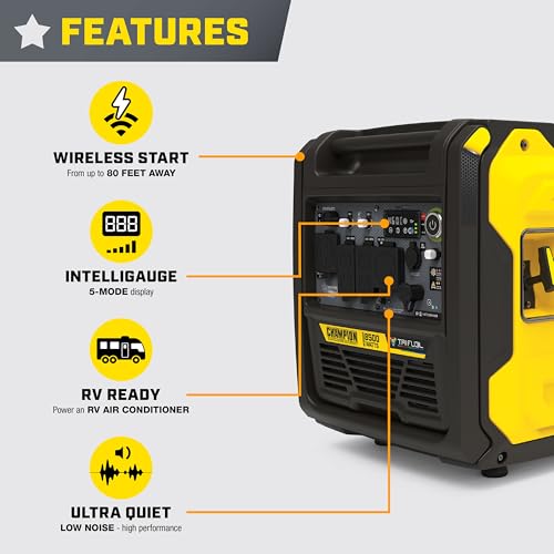 Image of Champion 8500-Watt Remote Start Tri Fuel Portable Inverter Generator