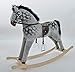 Mini Kids Dapple Grey Cheval à Bascule en Bois et Peluche Rocking Horse