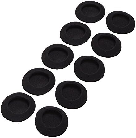 2 Inch Headphone Pads Ear Cushions Foam Ear Pads for Sony Philips Headphone, Black, 5 Pairs