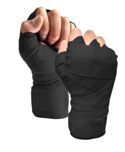 Image of Punching Bag Boxing Bag for Home Heavy Duty with Stainless Steel Hanging Chain 2Feet Unfilled Synthetic Leather and Hand Wrap for (MMA,Kickboxing,Muay Thai,Taekwondo,Judo,Karate). Black