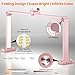 TiInsta Nail Light for Desk,34 Inch 48W Half Moon Light-Adjustable 3000K-6000K Color Temp, 0-100% Brightness,Nails lamp with Phone Stand,for Nails Art,Tattoo,Eyebrow,Beauty,Reading,Salon