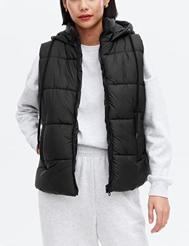 Lentta Women's Sleeveless Quilted Winter Warm Hooded Puffer Vest Padded Gilet Coat4