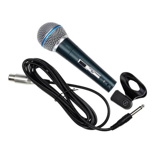 BESPORTBLE Handheld Dynamic Microphone for Karaoke Wired Microphone Detachable XLR Cable Home KTV