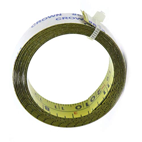 Cinta métrica adhesiva acero inoxidable 2 metros miniatura 4