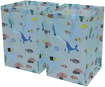 Lily queen Recycle Organizer Bin Bags for Kitchen Home Trash Cans Sorting Bins Waterproof 10 Gallons Set of 2