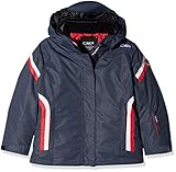 CMP Mädchen Jacke Wattierte 3000 Taslan Skijacke, Asphalt, 176, 38W0375