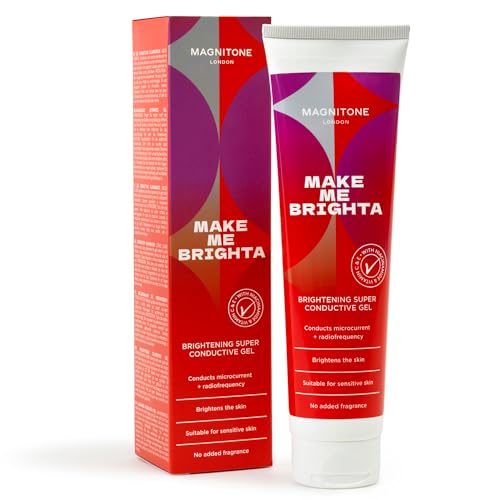MAGNITONE Make Me Brighta Brightening Super Conductive Gel Microcurrent & Radiofrequency Gel with Niacinamide Vitamin C & E Fragrance-Free Sensitive Skin Friendly 150 ml