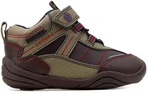 pediped Boys' Max First Walker Shoe, Mud, 19 Child EU Toddler (4-4.5 US) | Image 1
