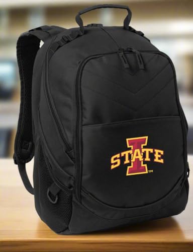 Image of Broad Bay Iowa State Backpack | Official ISU Cyclones Logo, Padded Laptop Computer Section, Premium 600 Denier Nylon Fabric,