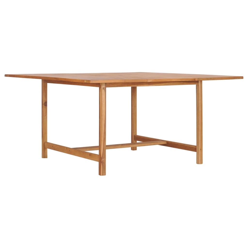 Tavoli da esterno - Tavolo da giardino 150x150x76 cm in legno massello di teak