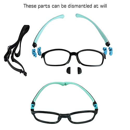 Image of VisionGlobal Blue Light Blocking Glasses for kids, Anti Eyestrain and Blurry, Computer Glasses, Anti Glare
