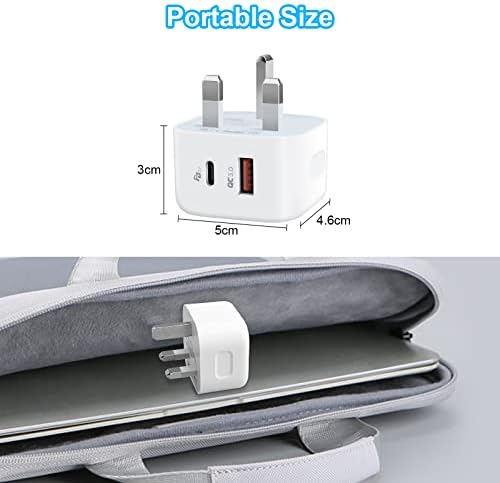 30W USB C Charger for google pixel 7/7Pro/6 Pro/6,iPhone 14/14 Pro/14 Pro Max/13 Pro Max/12,Dji Mini 3 Pro,Watch Series 8/AirPods Pro 2 Etopgo PD3.0 Super Fast Plug 2 ports