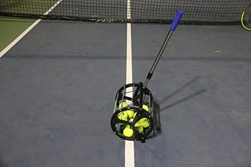 Tennis Ball Hopper for Tennis Coaches and Players, Schools and Clubs, Tennis Court Equipment/Accessory (55 Balls Capacity Wheel Roll-Over) - Image 6
