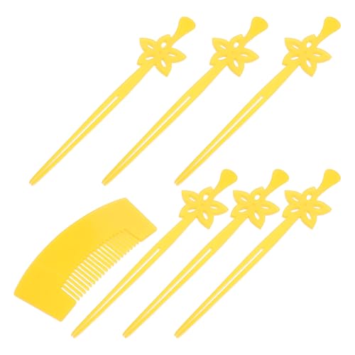 Épingles à cheveux japonaises traditionnelles en métal léger (Pack de 7)