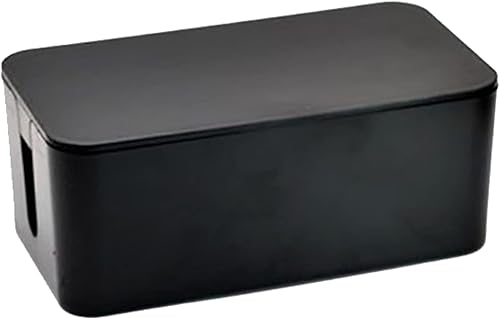 Miniatura 5 de Caja organizadora de cables, caja organizadora de cables para el hogar y la oficina, para cubrir y ocultar, regletas y cables, protector de