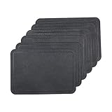 Einfach zu Reinigen: Nicht wie PVC-Material sind diese PU-Tischsets wasserdicht, die Flüssigkeit kann nicht auslaufen. Wischen Sie die Oberfläche einfach ab und es wird neu.