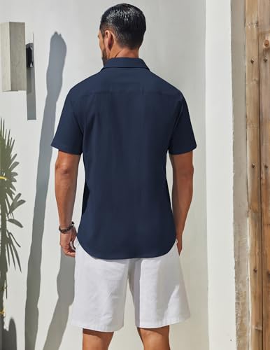 Chemises pour hommes coupe standard COOFANDY en coton léger - 4