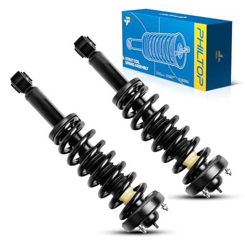 Image of PHILTOP Front Left Right Struts Shock Absorber Assembly Fits F150 2009 2010 2011 2012 2013, Complete Suspension 171141 * 2, Struts with Coil Spring Assemblies SAA694 2 PACKS