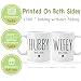 CATABUBU Hubby Wifey Mugs Set Wedding Gifts for Couples 2026, Bridal Shower Gift, Wedding Engagement Couples Gift for Bride Groom Mr and Mrs, Announcement to be Newlywed