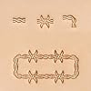 Realeather Leather Stamps Tool Set for Leather Crafting, 3 Stamping Tools, Barbed Wire #3