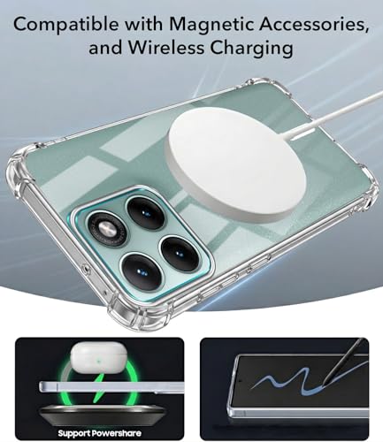 Image of Jkobi Shockproof Crystal-Clear Back Cover for Motorola Moto Edge 70 Fusion (Magsafe Wireless Support | Drop & Camera Protection | Hard Polycarbonate)