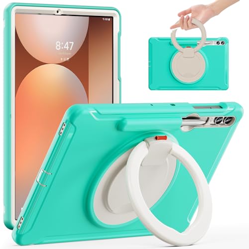 Coque Galaxy Tab S10 Plus antichoc verte idéale pour enfants