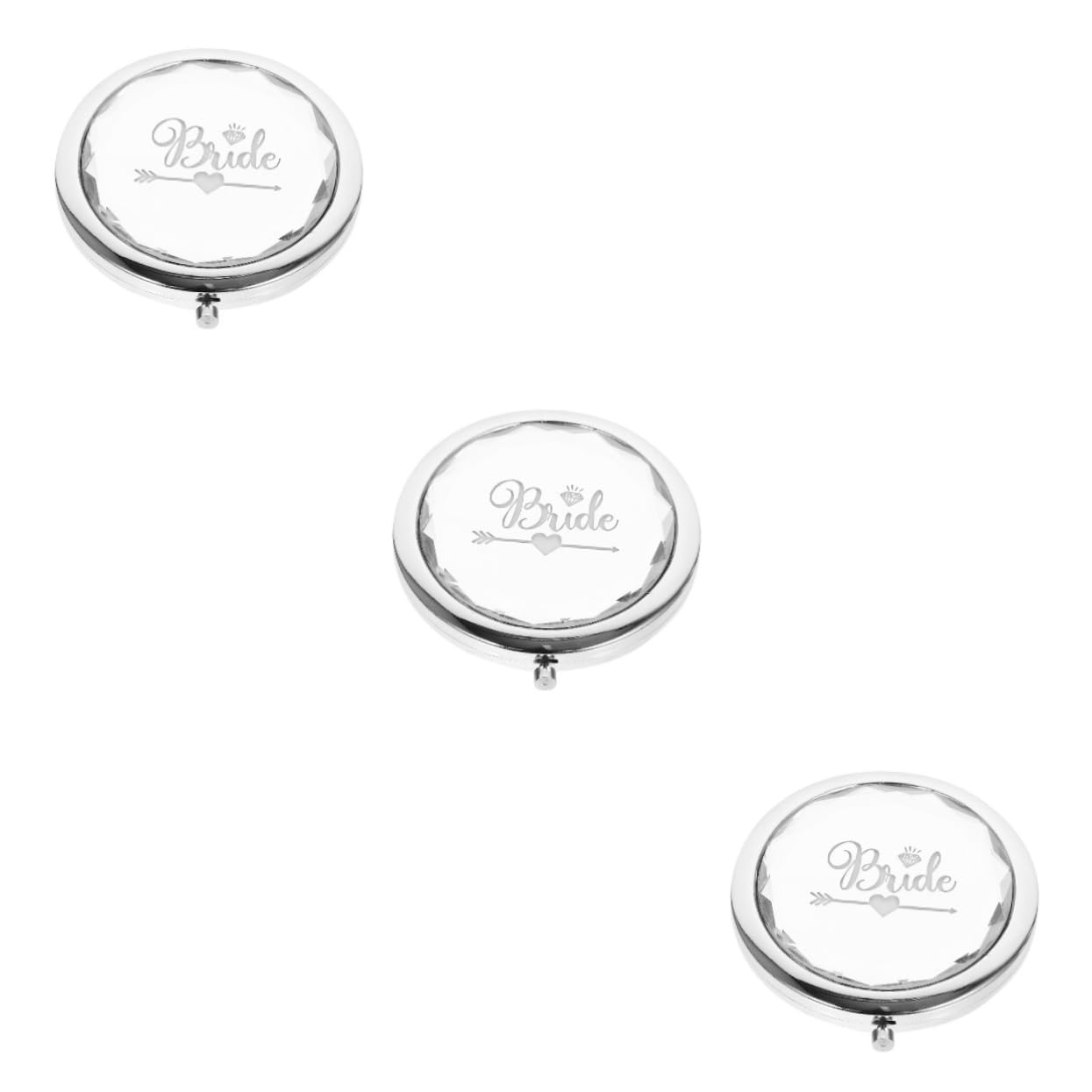 Miroirs de maquillage compacts pour demoiselles d'honneur et cadeaux de mariage