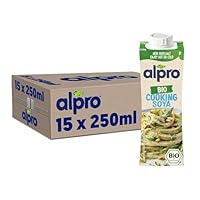 Alpro Bio Cooking Soya – Vegane Bio-Kochcreme – 15 x 250 ml