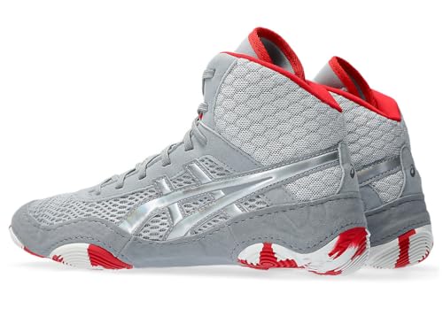 ASICS ASICS Women's MATBLAZER Wrestling Shoes, 10, Piedmont Grey/Classic RED