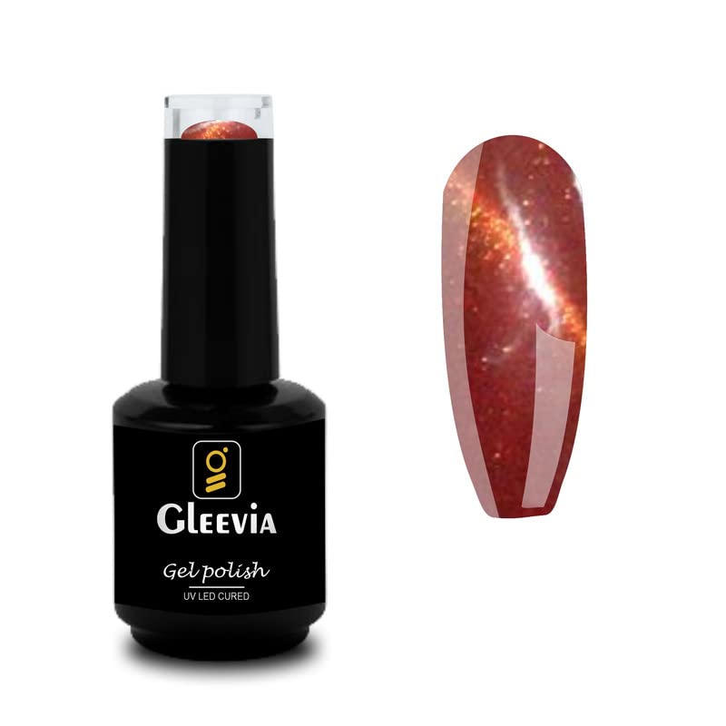 Gleevia Cat-Eye UV Gel Polish For Beginners & Professionals 15ml Brush Cap Bottel Shade Code: CCE10-image-36