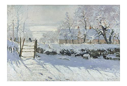 Claude Monet The Magpie 1869 impression d'art premium sur papier satiné sans cadre
