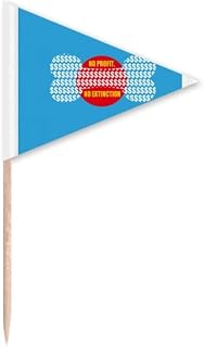 Animal Preservation Extinction Toothpick Triangle Cupcake Toppers Flag