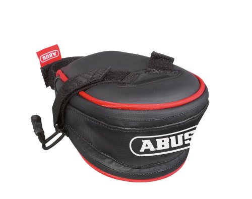 ABUS Satteltasche Top Zone ST 5125 Tecbag, schwarz/rot, 15 x 9 x 7,5 cm, 51596-5