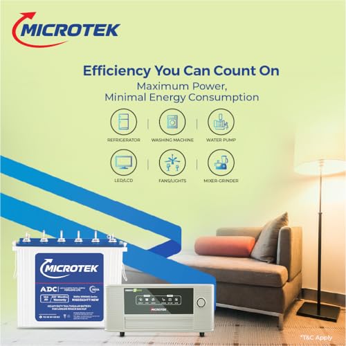 Image of Microtek Energy Saver New 1025 12V Inverter | M1603624TT Battery