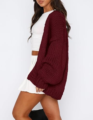 PRETTYGARDEN Cardigan Sweaters for Women Trendy Fall Fashion 2025 Long Sleeve Chunky Knit Cardigans Winter Clothing Outfits