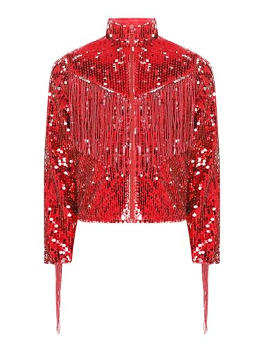 Veste paillettes enfant garçon avec chapeau pour tenue de danse jazz