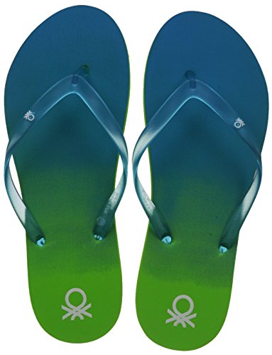 United Colors Of Benetton Women 18P8Cffpl113I Sea Green Flip-Flops-7 Uk/India (40 Eu) (18P8Cffpl106I)