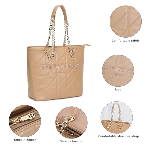 Image of Chinllo Tote Bag for Women, Medium Top Handle Handbags Purse