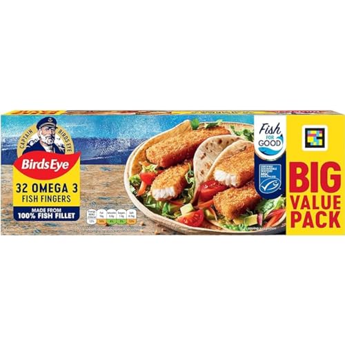 Birds Eye 32 Omega 3 Fish Fingers, 896g (Frozen)