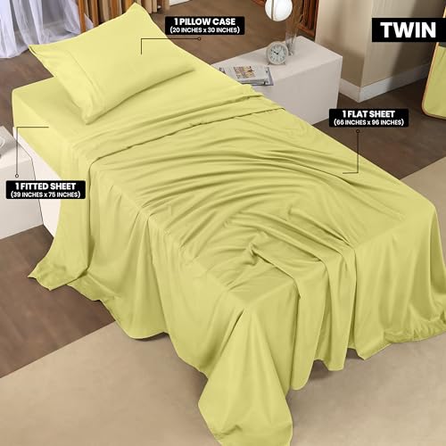 image for Utopia Bedding Twin Sheet Set – 3 Piece Bed Sheets for Twin Size Bed