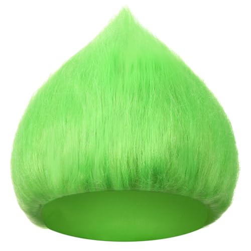 Image of Geyoga 1 Pcs Funny Wig Crazy Hair for Halloween Party,Green