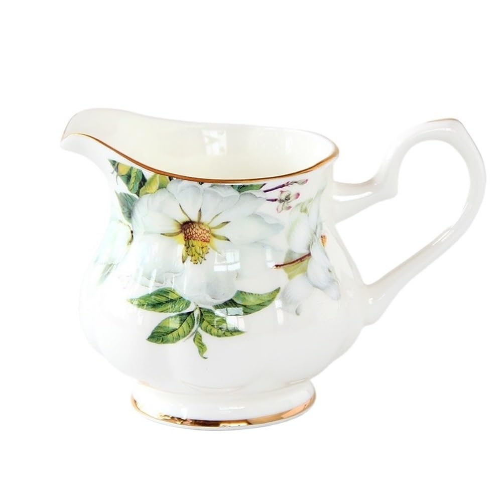MRKU Pot à Lait, saucière, Tasse à Eau, pichet, Distributeur de crème et de café, sucrier, en céramique avec poignée et Bec verseur, Multi-usages pour la Maison