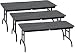 Set of 3 Wood Color Break Away Tables for WWE Wrestling Action Figures