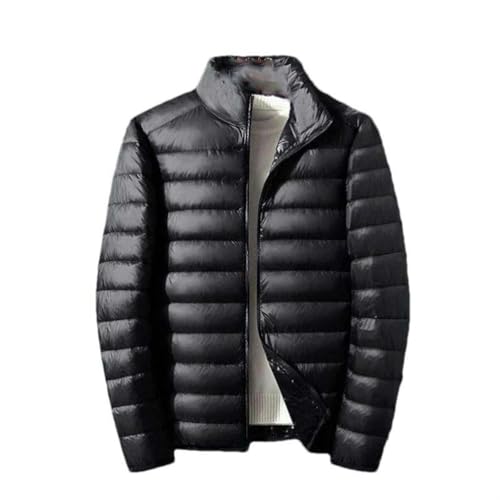 Chaqueta portátil de plumón monocolor con cremallera frontal completa 3